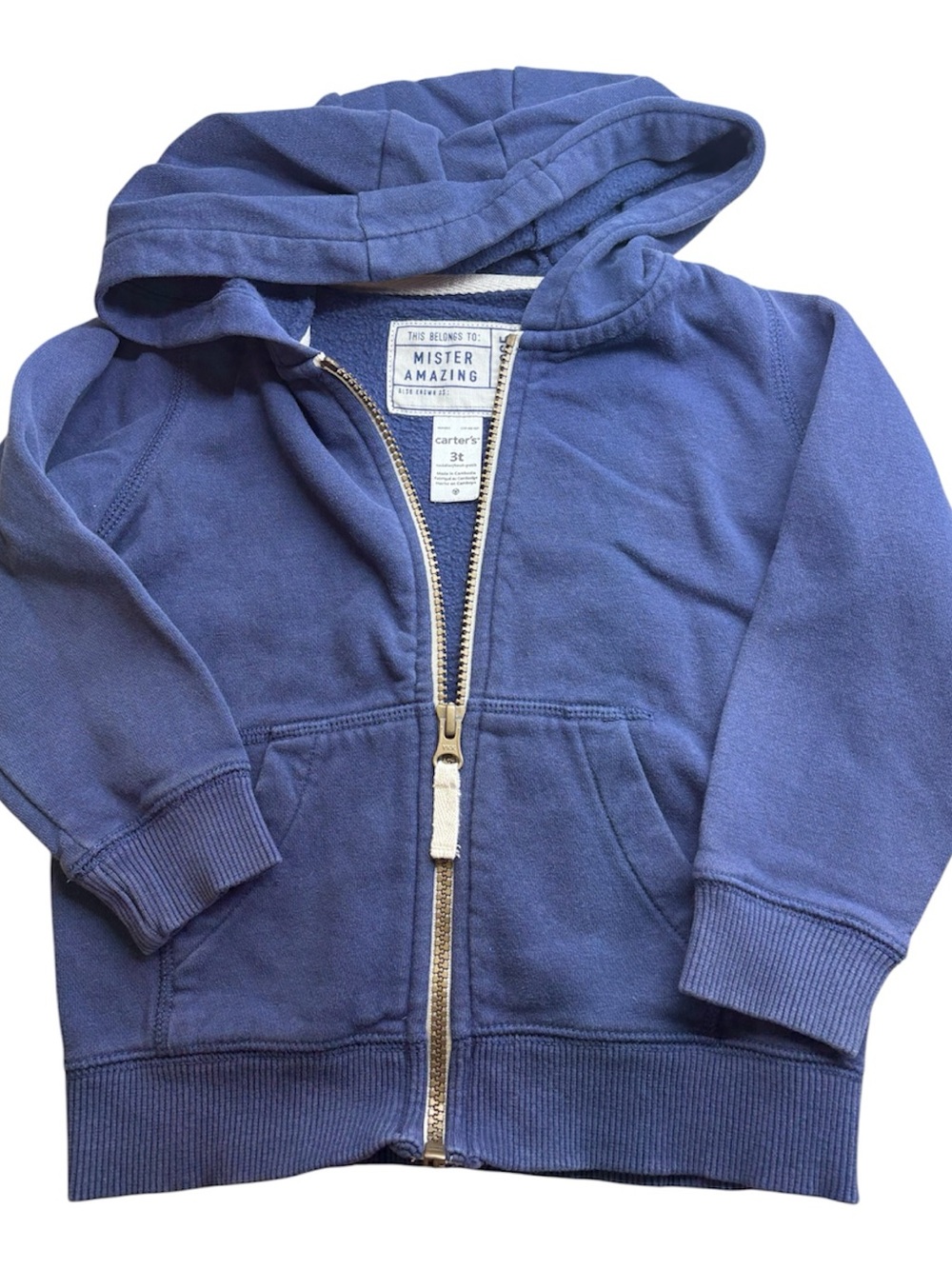 🟡Carter's Navy Blue Zip-Up Hoodie -